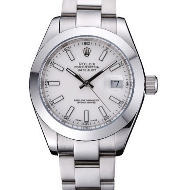 Aaa replica watch Dial White Datejust Steel Stainless Case 622266 Rolex 1015